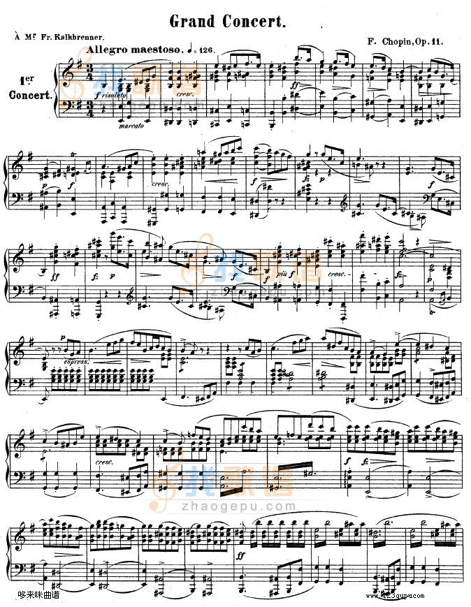 钢琴第一协奏曲 op.11-1-肖邦