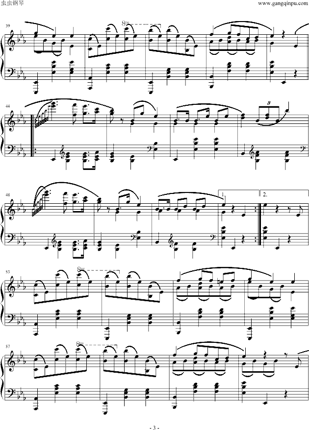 肖邦-chopin  降E大调圆舞曲