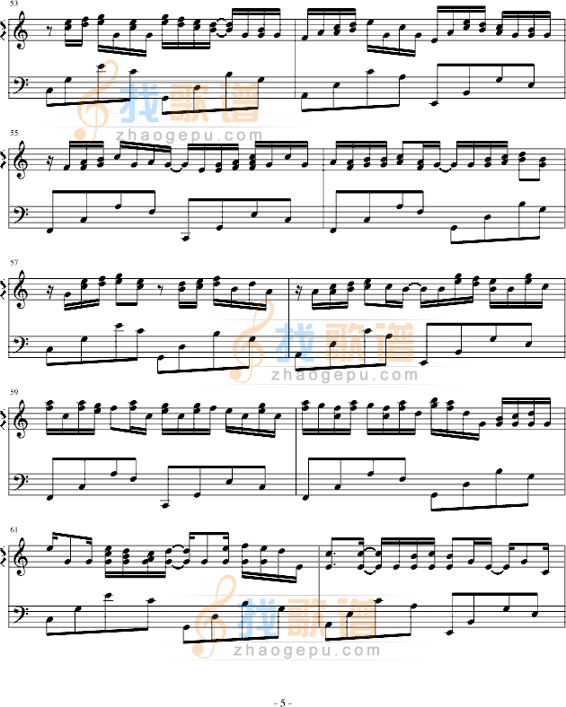 卡农-（简单和弦版）