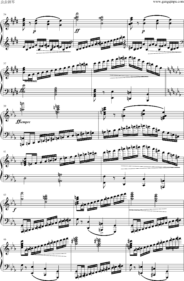 李斯特练习曲Op.6,No.8
