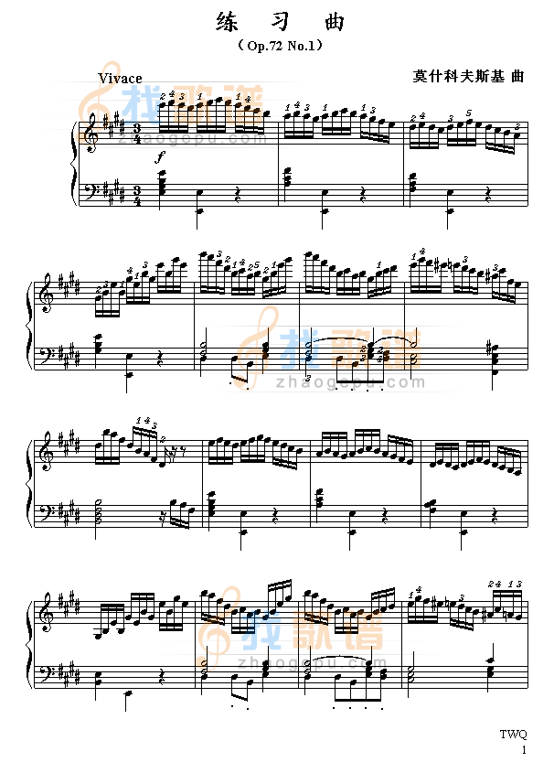 E大调练习曲