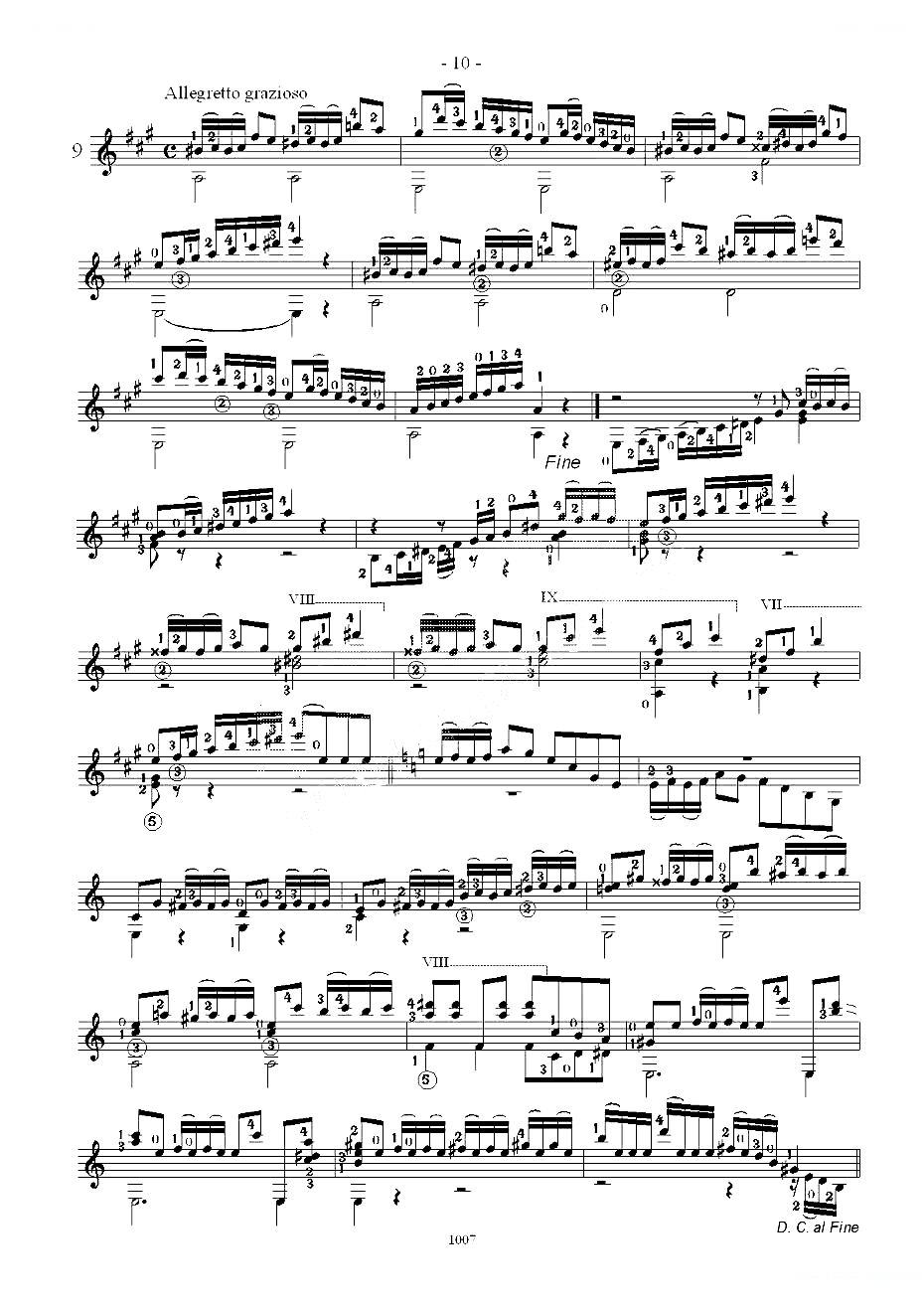 卡尔卡席25首练习曲之6——10