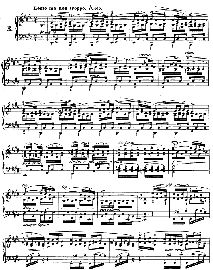 练习曲OP10No3离别