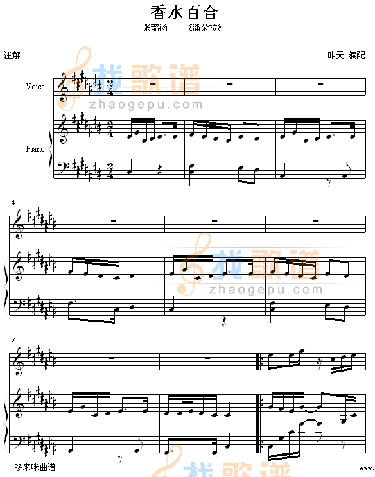 香水百合-张韶涵