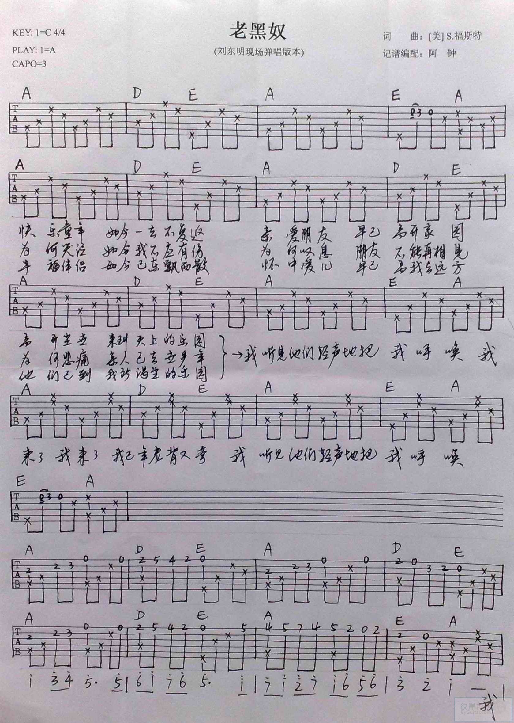 老黑奴 刘东明版