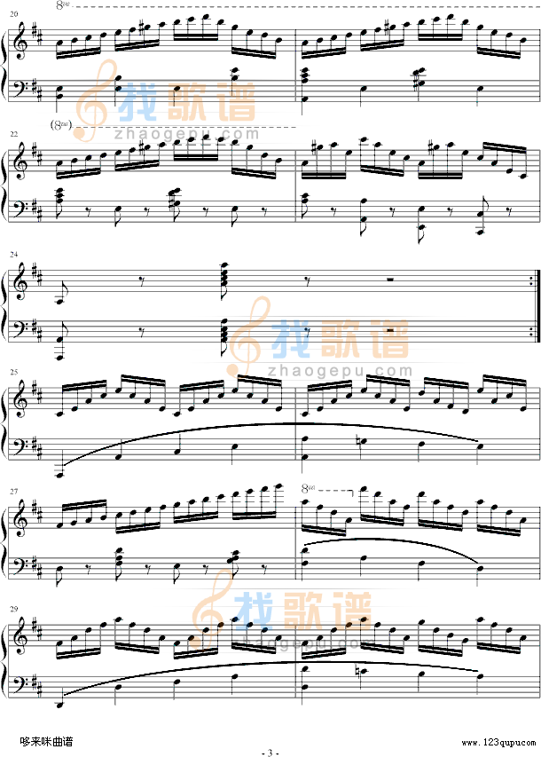 练习曲-Op.740 No.3-车尔尼