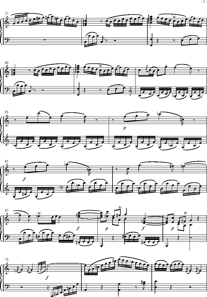 奏鸣曲 Sonatas K279   Mvt.1