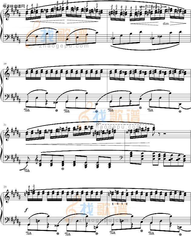 肖邦三度练习曲(op.25 no.6)-肖邦