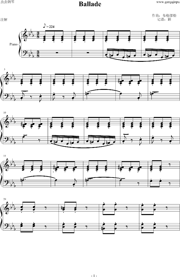 Ballade-布格缪勒