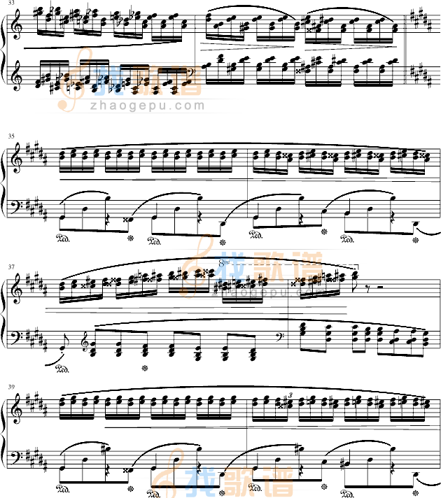肖邦三度练习曲(op.25 no.6)