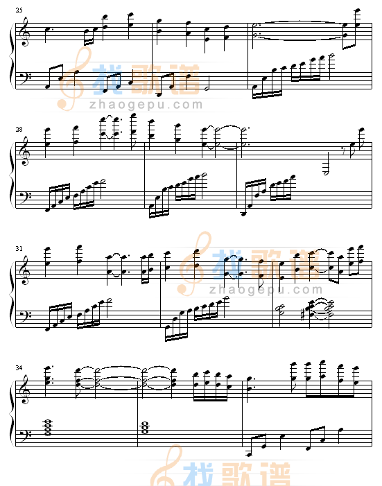 流光倾泻下的庭园
