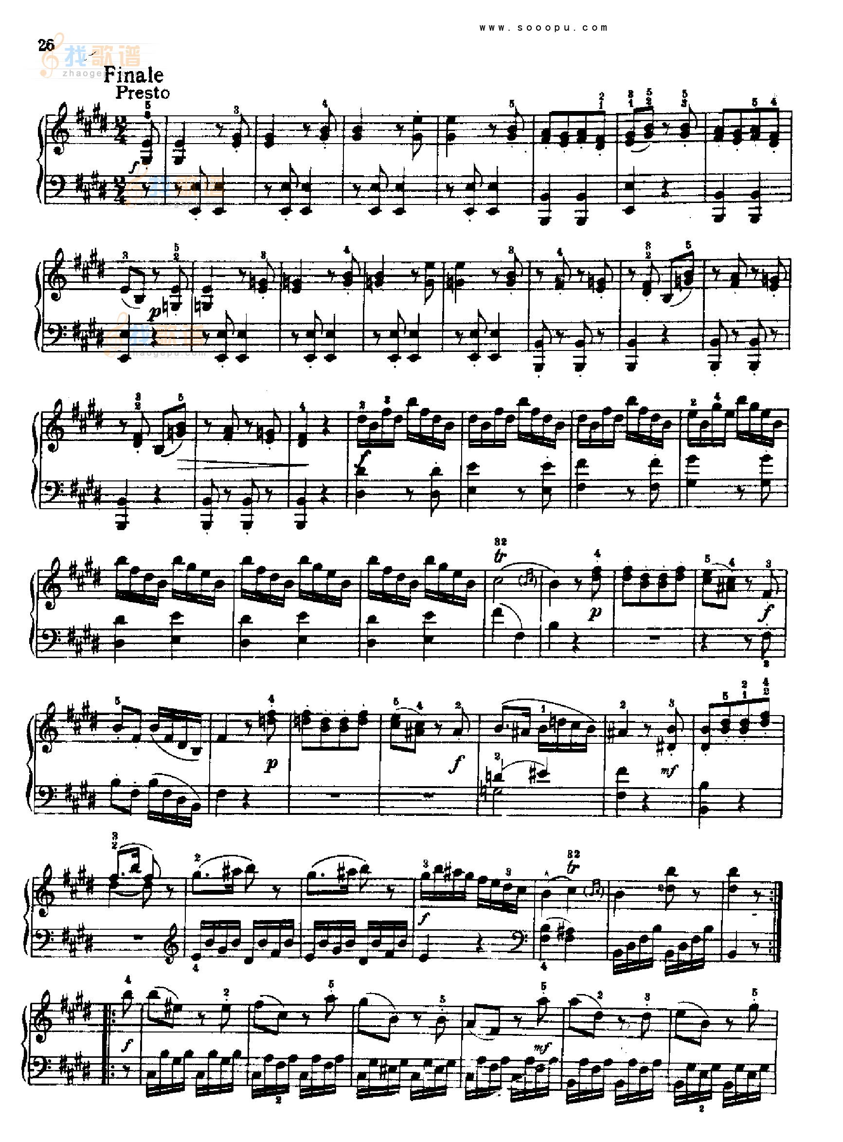 奏鸣曲三1767年出版