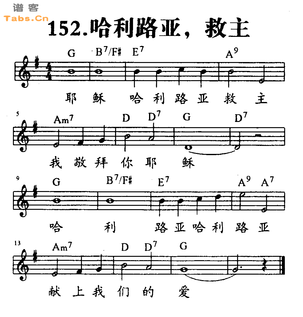 哈利路亚，救主 	