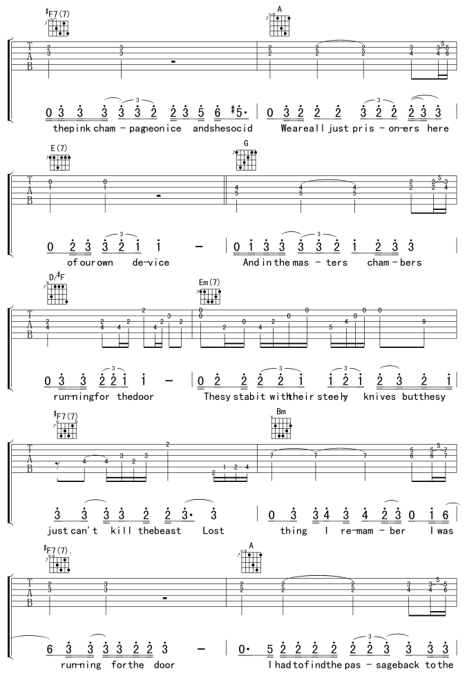 Hotel California 加州旅馆
