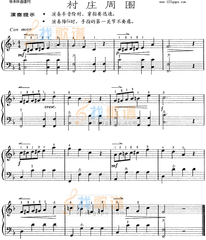 村庄周围