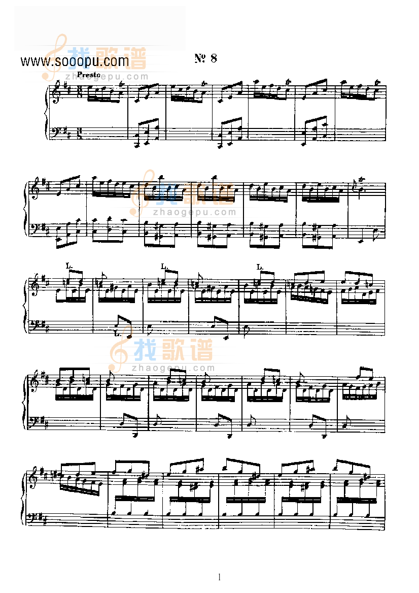二十首经典奏鸣曲第八首