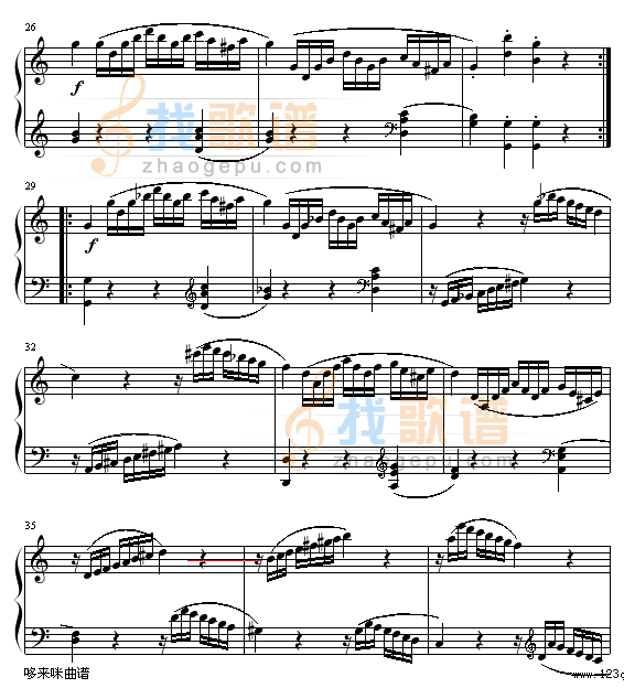 奏鸣曲 Sonatas K545-莫扎特