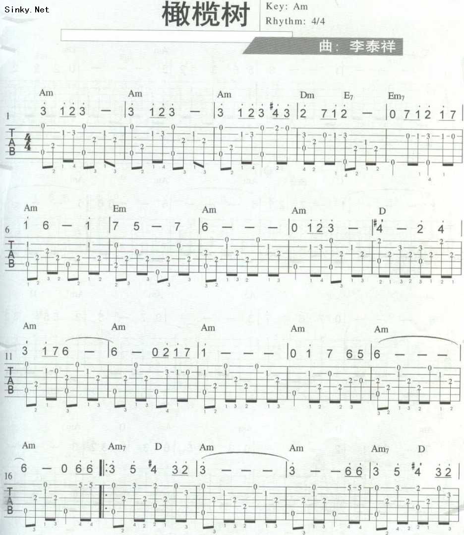 橄榄树（独奏）