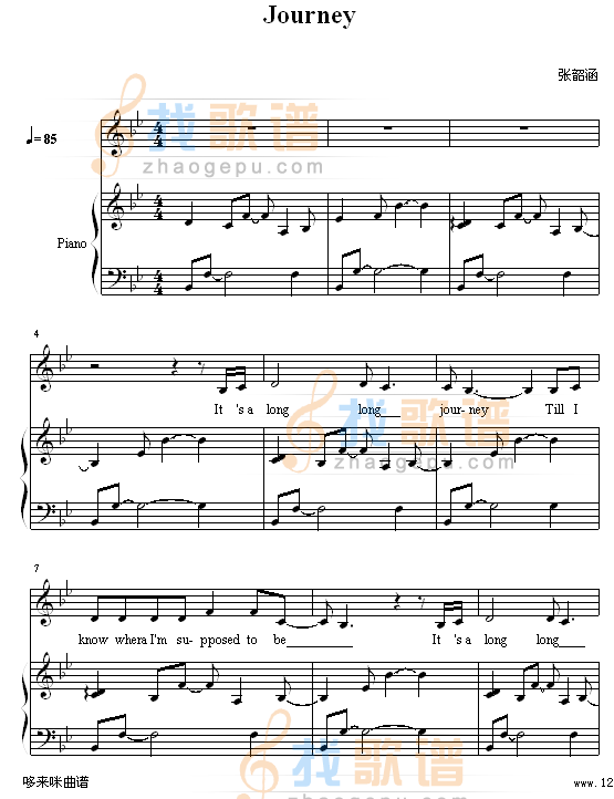 Journey - 弹唱版-张韶涵