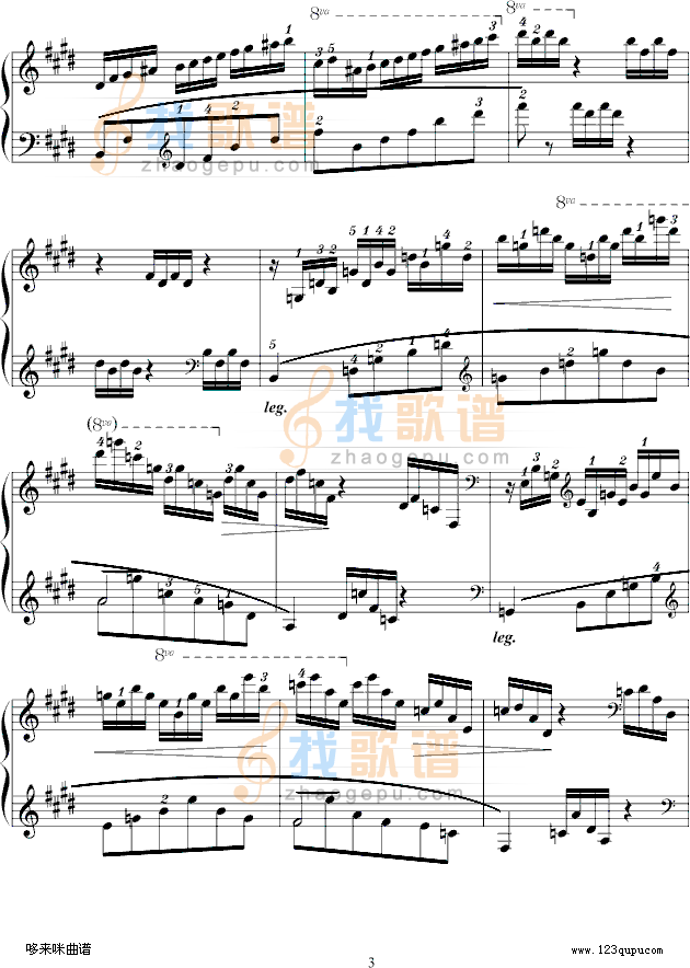 练习曲Op.72 No.1-莫什科夫斯基