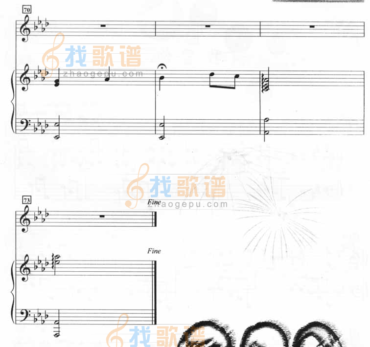 保持微笑（钢琴谱）