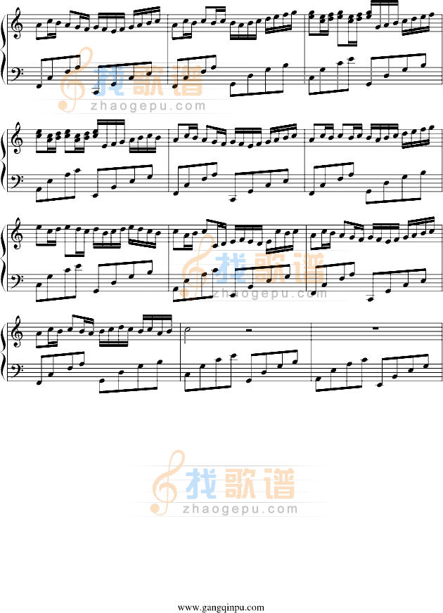 卡农-完美简单版