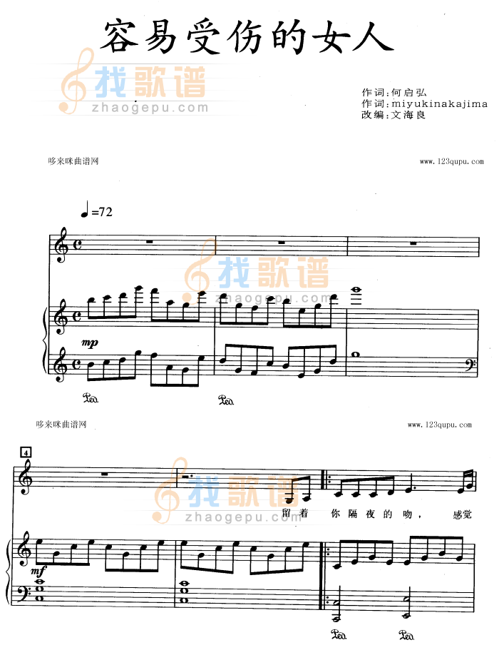 容易受伤的女人（王菲）