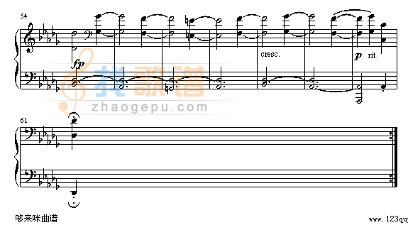 贝多芬月光第二乐章-贝多芬