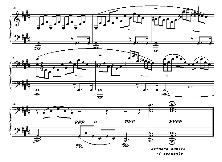贝多芬月光第一乐章