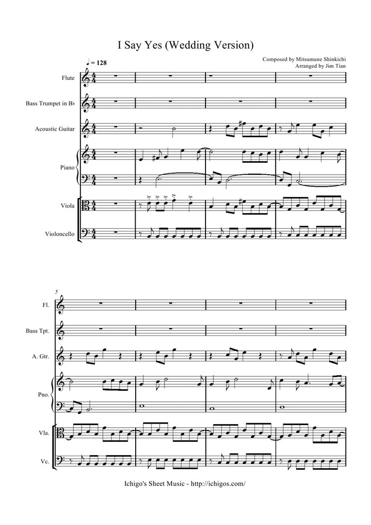 I Say Yes (Wedding Version)