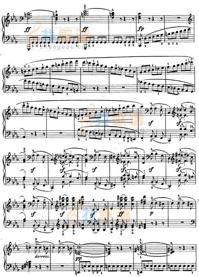 降E大调第四钢琴奏鸣曲-Op.7