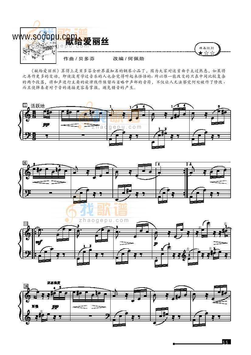 献给爱丽丝—简易版