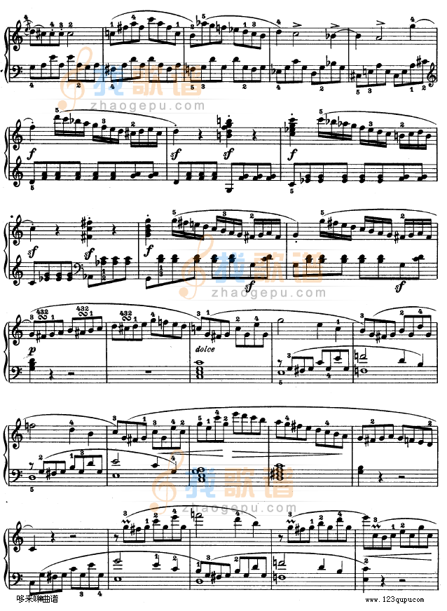 第三钢琴奏鸣曲 -Op.2 No.3-贝多芬