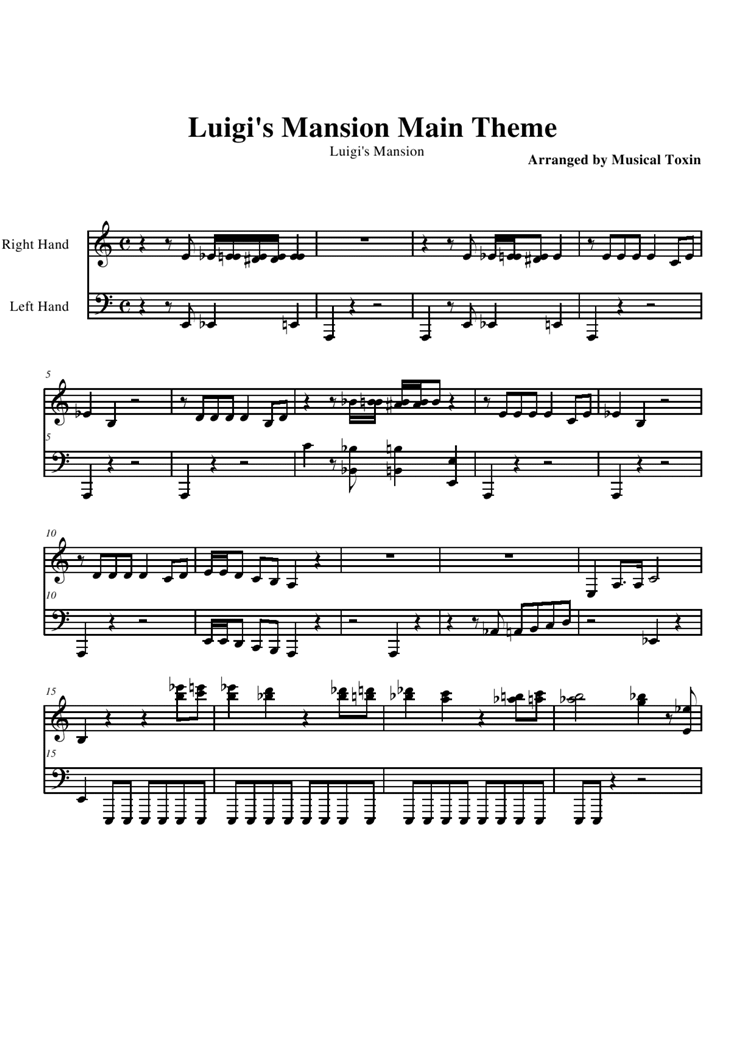 Luigis Mansion - Main Theme