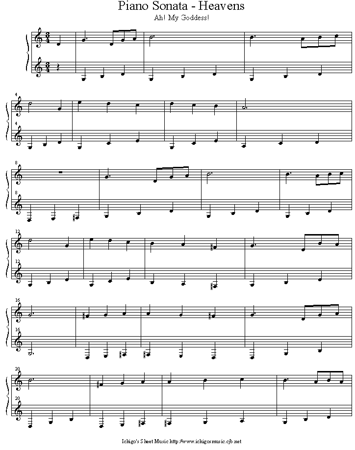 Piano Sonata - Heavens