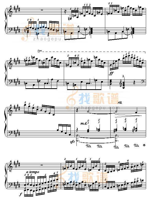 E大调练习曲