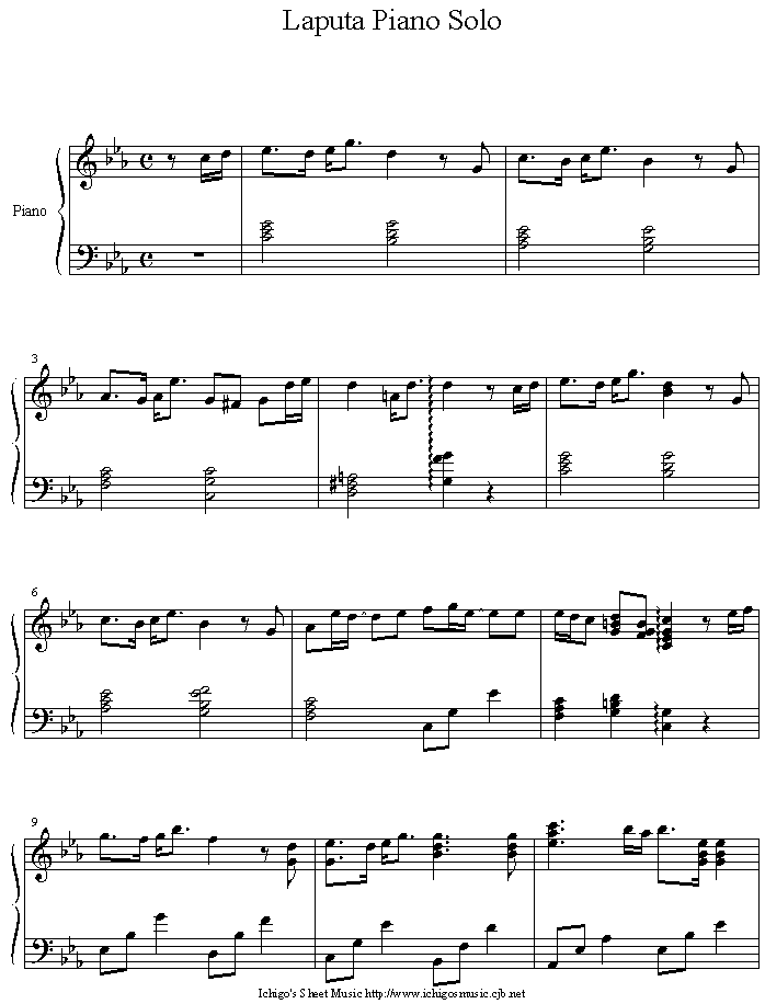 laputa piano solo