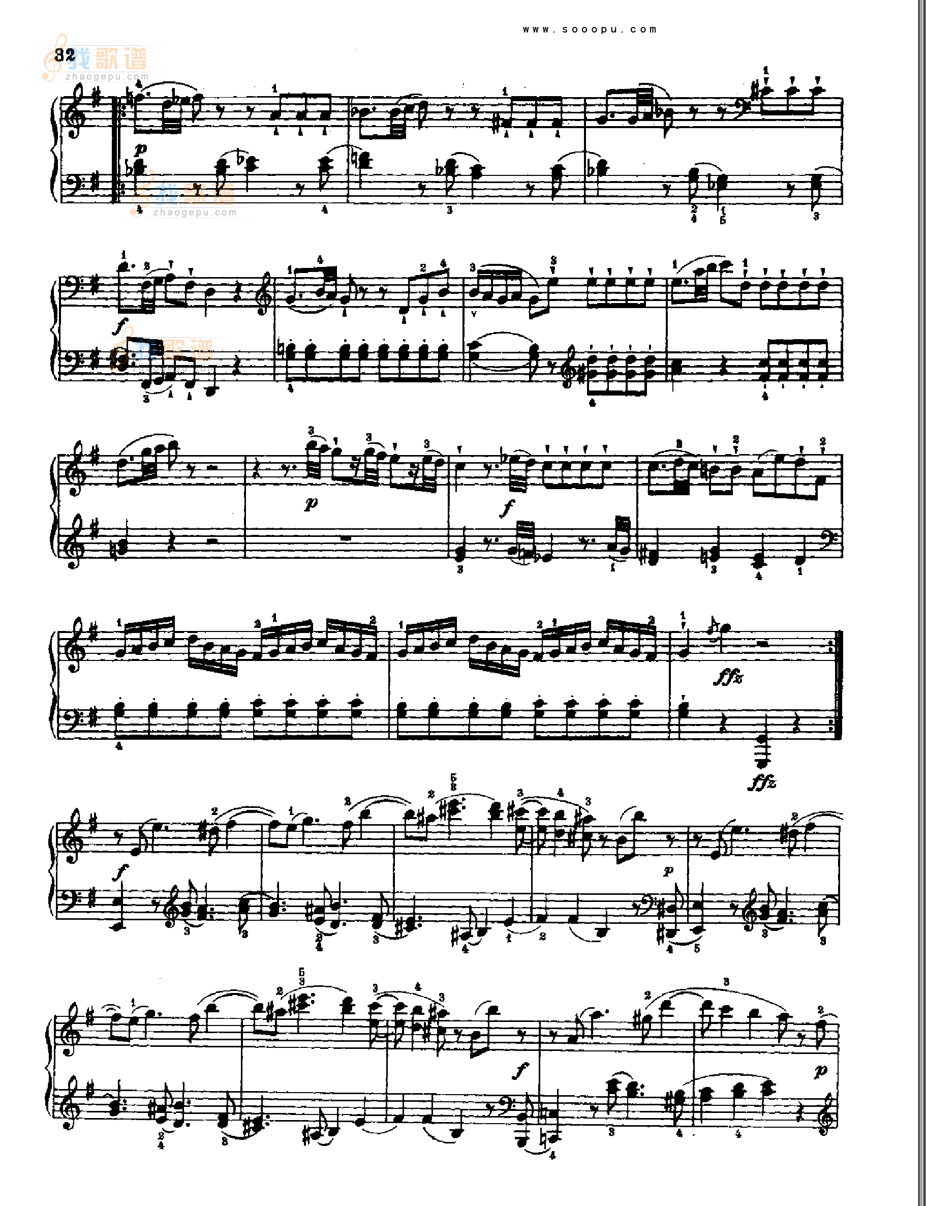 奏鸣曲四(献给埃斯特哈齐王妃)1784年出版