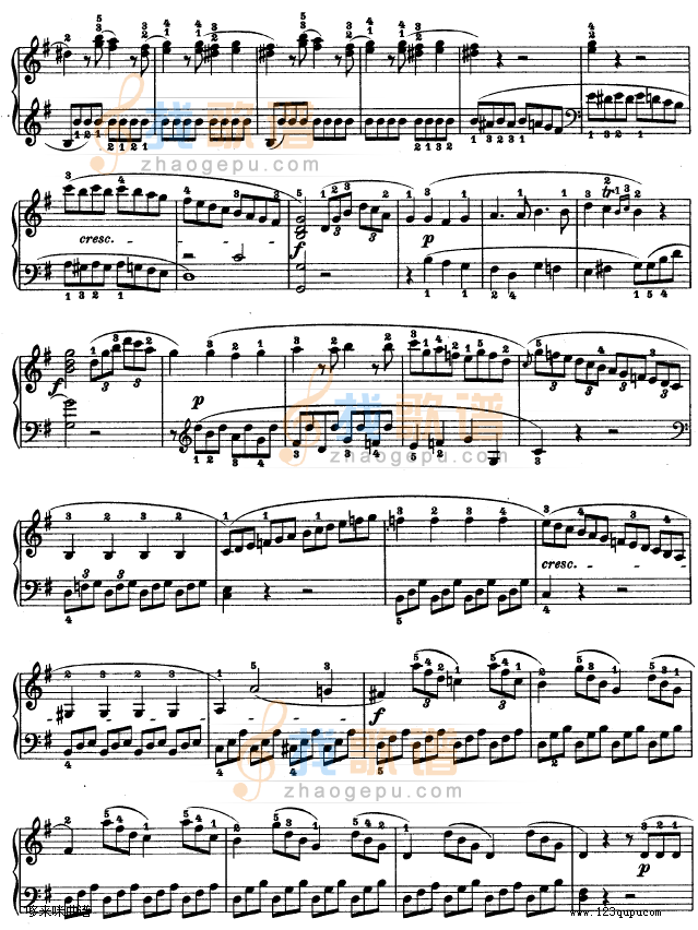 第二十钢琴奏鸣曲-Op.49 No.2-贝多芬