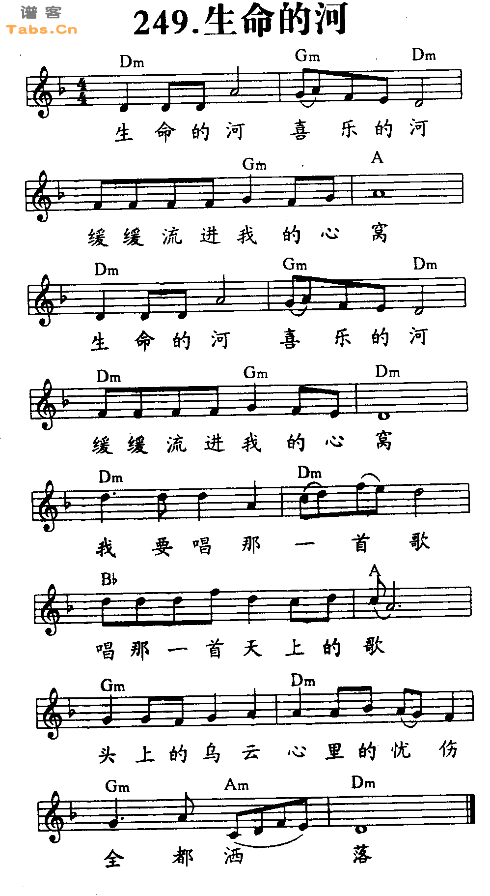 生命的河 	