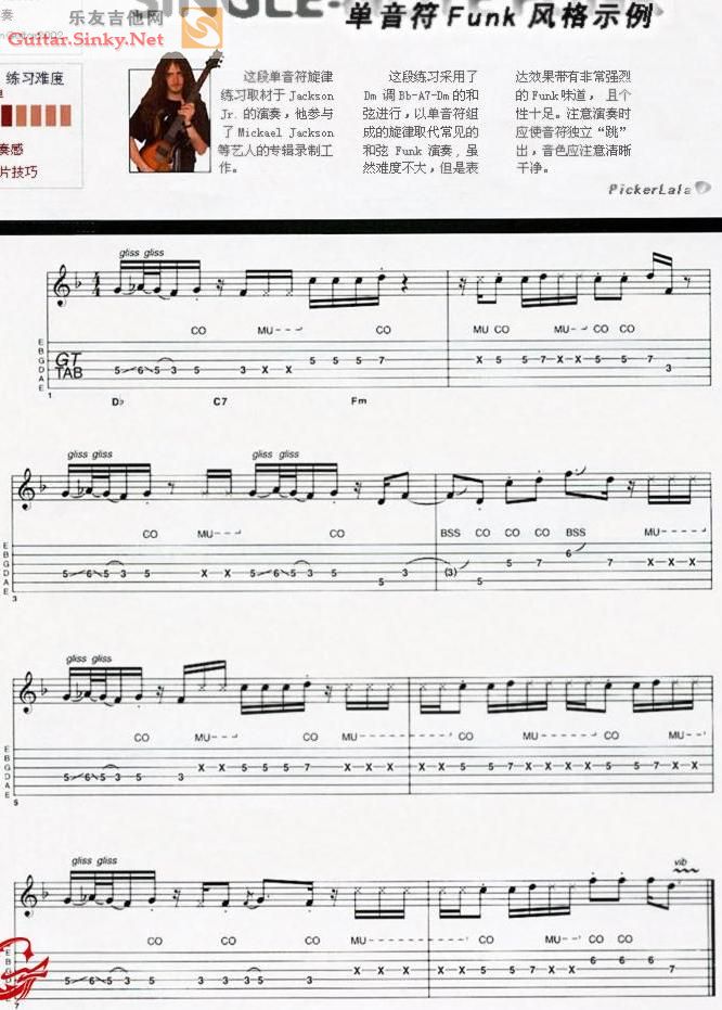 funk吉他单音曲