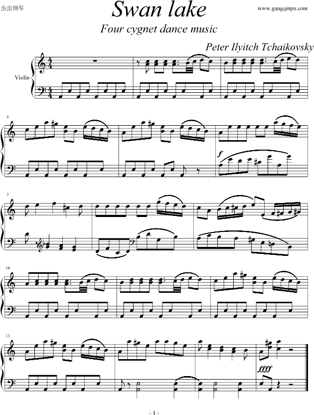 天鹅湖 四小天鹅舞曲
