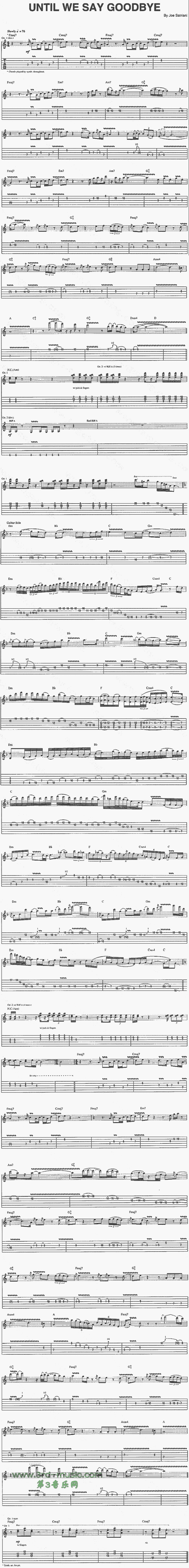Until We Say Goodbye(独奏曲)