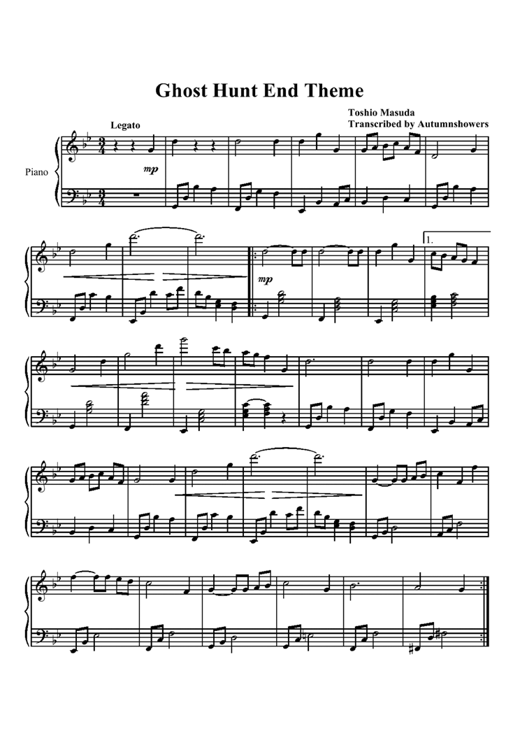 Ghost Hunt - End Theme