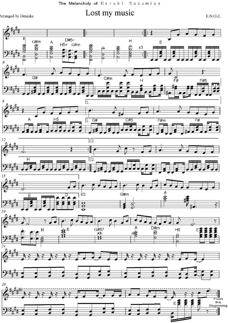 Lost my music