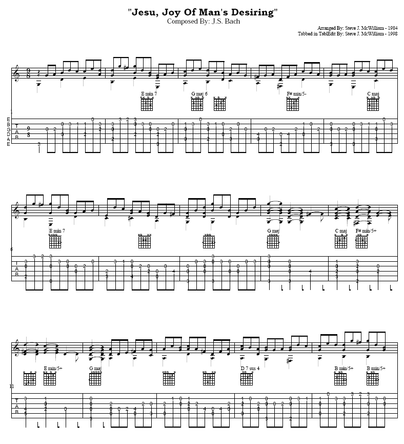 Jesu, Joy of Mans Desiring吉他谱( 六)