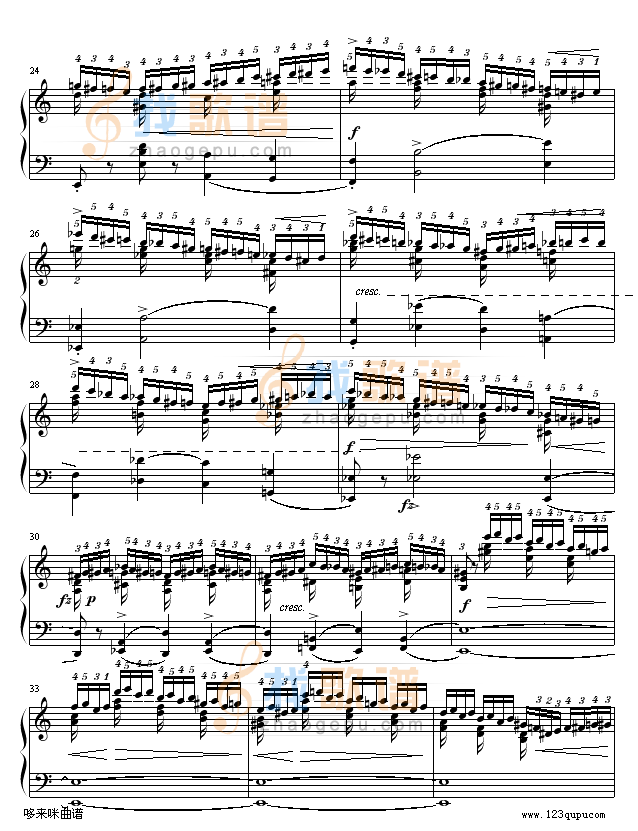 练习曲OP10No2-肖邦