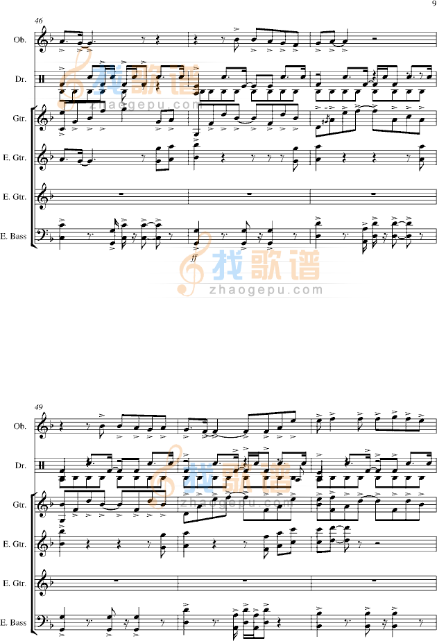 一路向北-总谱-manle版