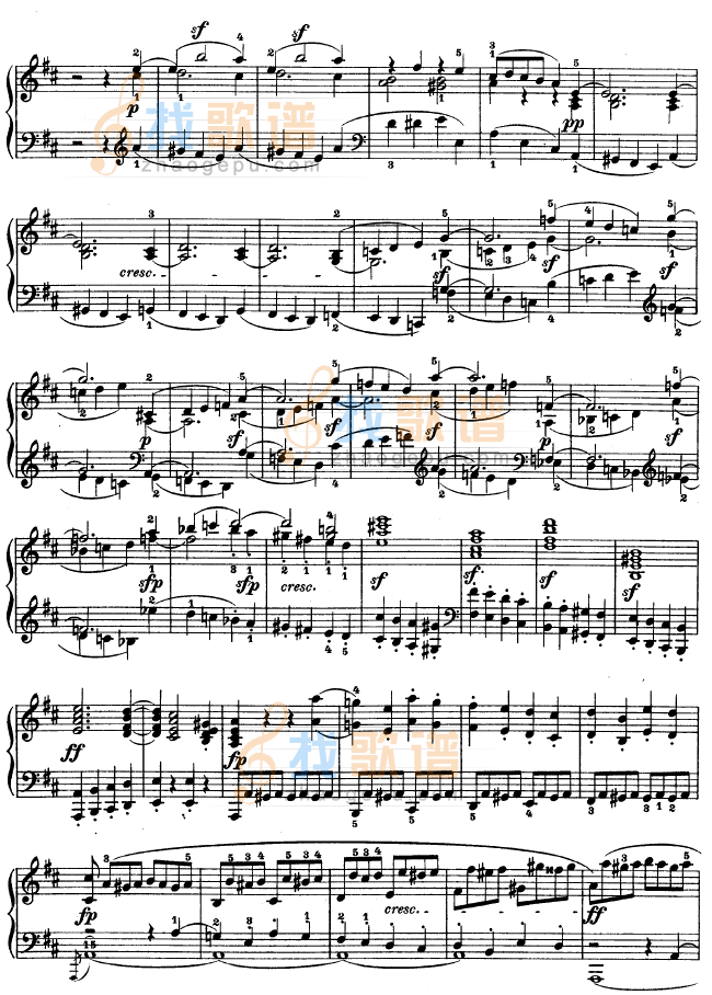 D大调第七钢琴奏鸣曲 - Op. 10 No--3