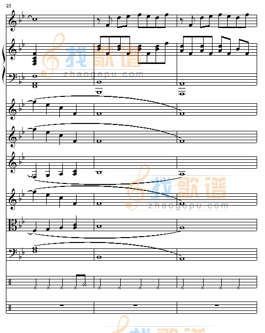 安静The One演唱会版（总谱）